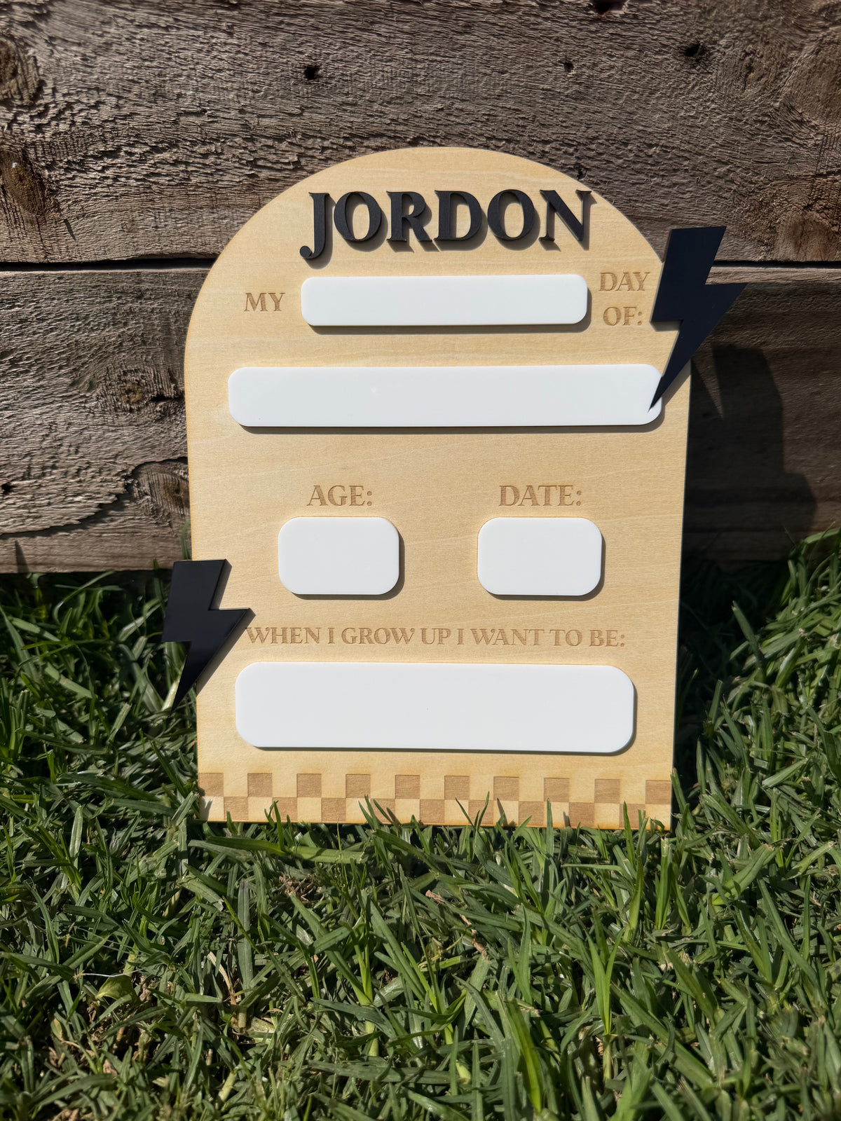 Personalised Retro Back To School Board
