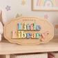 Personalised Wooden Little Library Plaque