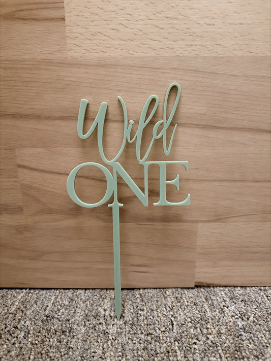 Wild One Single Layer Cake Topper