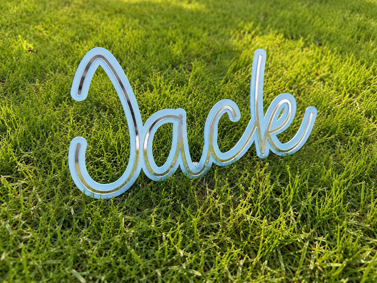 Double Layer Name Sign