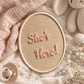 'She's Here!' Announcement Plaque
