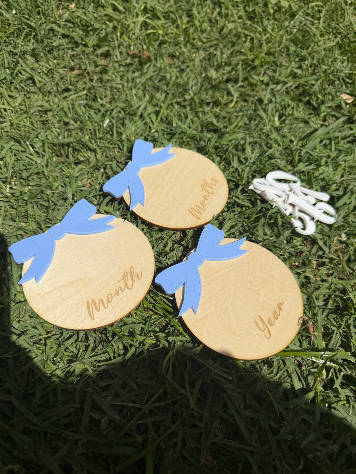Personalised Bow Milestone Plaques